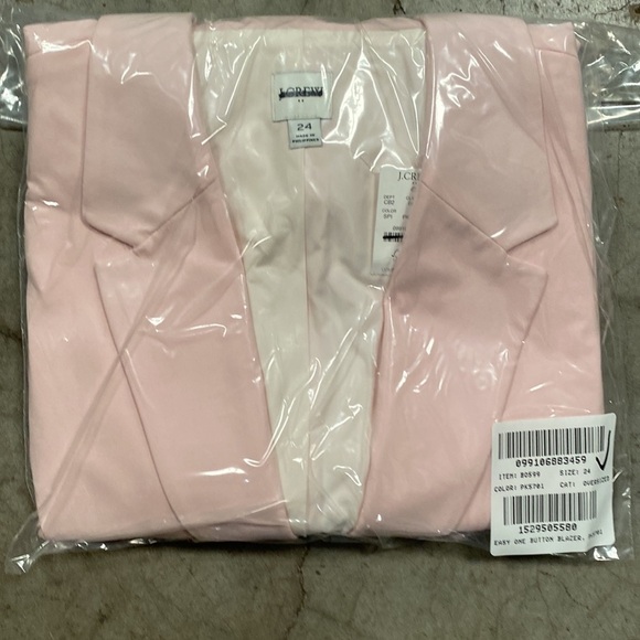 J.Crew $198 One Button Blazer Sunwashed Pink Size BO599 - Picture 4 of 4